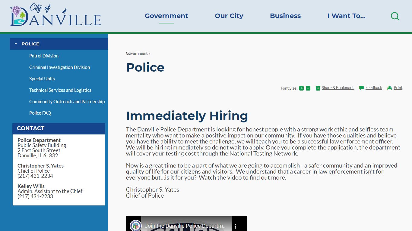 Police | Danville, IL